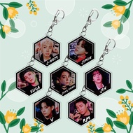 BT BT BTS Merchandise Min Yoongi Kim Taehyung Park Jimin Tian Jungkook Acrylic Keychain 916