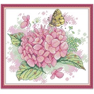 Cross Stitch Kit Butterfly Animal Design 14CT/11CT Counted/Stamped Unprinted/Printed Fabric Cloth, Cross Stitch Complete Set with Pattern