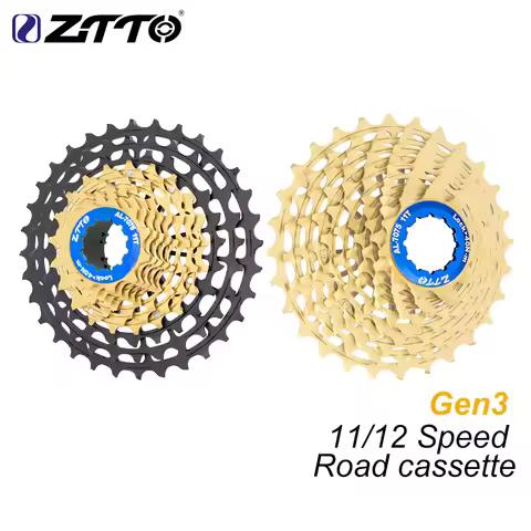 ZTTO Ultraight 11Speed 12 Speed Road Bike Cassette 11s 12s 11-28/30/32/34/36T ULT Sprocket Gold Flyw