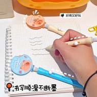 Kapibara Change Face Pen High-value Decompression Pen Student Cute Cartoon Signature Pen Stationery 