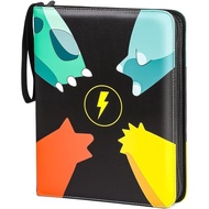 【Direct from Japan】Pokémon Card File Binder File Holds 400 cards Popular for storing Trekkies and card games Trekkie File Birthday, New Year, Christmas gift (C)
