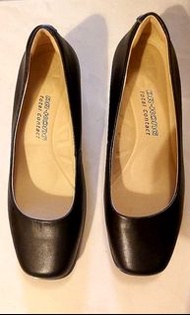 Dr. Kong 黑色高踭女裝皮鞋 空姐鞋/護士鞋; 原價 $619;W3030E3-Blk; EUR35;2312; Women black high heels shoes;真皮鞋面:柔軟透氣舒適