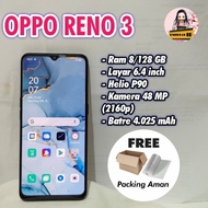 Hp Oppo Reno 3 8/128 Second Seken Bekas Murah Ex Garansi Resmi