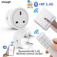 EWeLink Bluetooth controlled local socket UK plug wireless socket smart Socket RF2.4G remote control