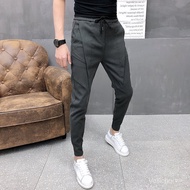 C207-3975-Autumn Men's Casual Pants Korean Style Slim Fit Jogger Pants Trendy Social Spirit Youth Cu