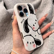 Cute Pacha Dog Meteorite Pattern Suitable for iPhone Phone Case Suitable for iPhone 16 Pro Max/15/14