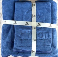 พร้อมส่ง ผ้าเช็ดตัว Hilton ซับน้ำดี ไม่เป็นขุย (ผ้าเช็ดตัว+ผ้าเช็ดผม) เซ็ต 2 ชิ้น