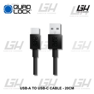 Quad Lock USB-A to USB-C Cable - 20cm 1.5m 2m