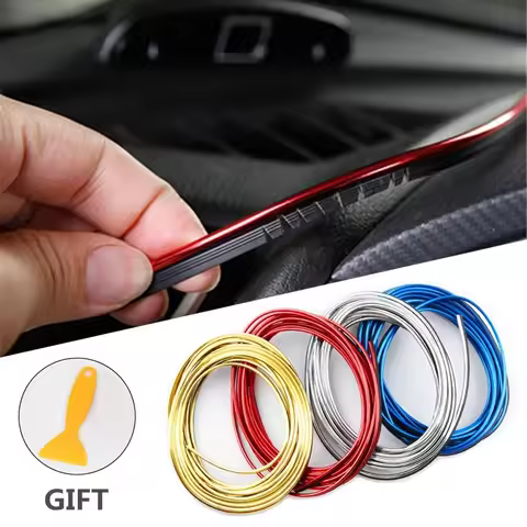 5M Auto Mouldings Car Cover Trim Dashboard Door Edgein Strips For Hyundai I30 Tucson Accent I20 Cret