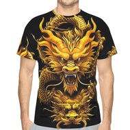 Fashion Dragon T-Shirt 3D Printed T-Shirt Animal Pattern Short Sleeve Oversized Streetwear T-Shirt S