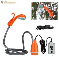 CHICSUMMER Portable Car Shower High Spray Head USB Charging for Outdoor Camping Car Washing Plant Wa