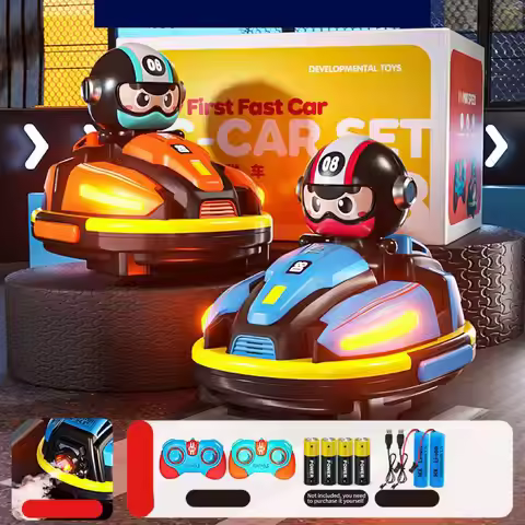New 2.4 G Remote Control Bumper Car Duel Spray Music Racing Boy Crazyracing Kartrider Toys
