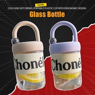 450ml Glass Bottles Glass cup With Handle Drinking Cup Office Portable Glass Cup Cawan Kaca Pemegang