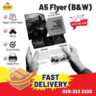Black & White Flyer Printing A5