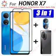 (3 in 1)ฟิล์มกระจก Honor X7 / Honor X7A X8 X8A X9 X9A X6 ฟิล์มกันรอยโทรศัพท์ ฟิล์ม ฟิล์มกล้อง ฟิมล์ก