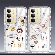 YBD Diamond Studded Phone Case For Realme C75 C75X 4G Realme 14X OPPO A3 Pro Realme V60 Pro P3X Narz