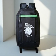 HIJAU Futsal Shoe Bag krt 04 Black Green - Mini backpack - mini futsal shoe bag - soccer shoe backpa