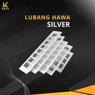 KAVA Grill 5 cm aluminum air vent - Silver air circulation filter - Kitchen Air Vent - LH02