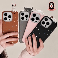 [1SET] Peeking cat Printing Leather Premium Case for realme c11 c12 c25 c17 7i c20 c11 c21y c25y c30