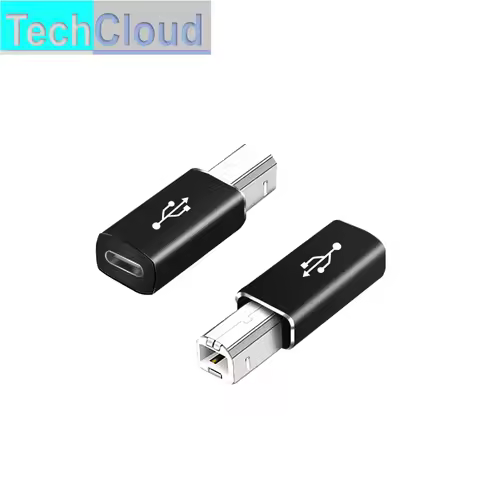 USB 2.0 Type B Male to Type C Female for PowerDAC V2.1Type-c Female to Type B Square Adapter Electro
