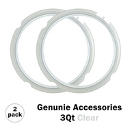 2 Pack 3 Quart  3qt Genuine Pressure Cooker Replacement Food-safe Silicone Sealing Ring for Instant Pot Duo Mini