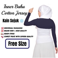 INNER BAHU COTTON JERSEY INNER SHOULDER HALF INNER TANGAN KAIN SEJUK ILYANIS