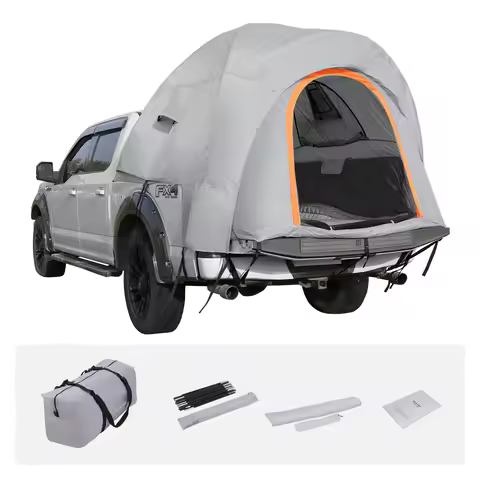 SucceBuy Truck Bed Tent Pickup Truck Tent with Rain Layer Waterproof Double Layer Tent for Camping T