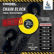 Stronger TakelOSSEL 1 ton x 3 meters Chain Block 1 ton x 3 meters Chain Pulley 1 ton x 3 meters