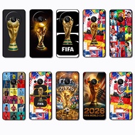 for 3c Xiaomi Redmi A1 A2 A3 A3X 11A 12 K50 Pro K50 Gaming FIFA2026 Fashionable soft black phone cas