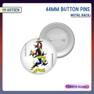 Artsen Joker Card Alice in Borderland 44mm Button Pin with Metal Back Smooth Glossy Finish