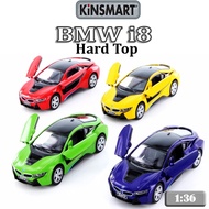 KiNSMART 1:36 BMW i8 Hardtop Diecast Car (20618) Collection Toys for Kids | RAION