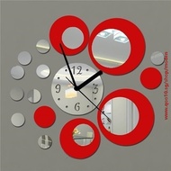 Acrylic Clock Design Mirror Effect Mural Wall Sticker Home Decor Craft (Size: One Size)