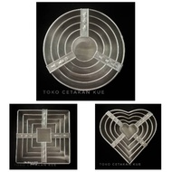 Round Domino Pan - Square Domino Pan - Heart Domino Pan