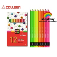 COLLEEN Color Pencil Hexagon Colour Pencil 12 48 60  72 Colors 775 Neon Colour Pencil 775N