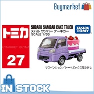 Takara Tomi Tomica โมเดลรถ1/55 No.27 Subaru Samaru Bar รถเค้ก