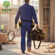 NAESV Tool Kit, Large Capacity Portable Tool Bag, Removable Baffle Wear-resistant Thickened Waterpro