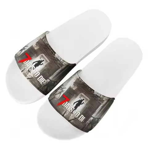 7 Days to Die Slippers Home Bathroom Sandals Water Shoes Men Women Teenagers Indoor Poor Sandal Cust