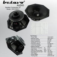 Speaker Komponen Betavo B18 V520 II - 18 Inch