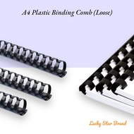 A4 Plastic Black Binding Comb Ring/ Comb binding/ Book binding comb (Loose)