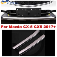 Xuming ชุดตกแต่งตะแกรงกันชนหน้าสำหรับ Mazdaชุดแต่งขอบสำหรับ Mazda CX-5 CX5 2017-2021โครเมียม ABS ภาย