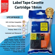 Brother Label Tape TZE-641 18MM Black On Yellow TZE 641 Label Tze641 FPTS459