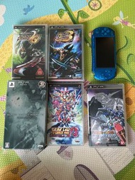 Sony psp 3006 行版 連 遊戲5隻 二手 沒電池 原裝火牛