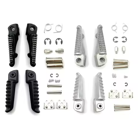 Motorcycle Footrests Front＆Rear Foot Pedal Foot Rests Pegs For Kawasaki ER6N Ninja 250R 650R ZX9R ZX