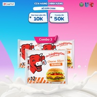 Combo 3 Phô mai Lát Con Bò Cười Burger 200GX32