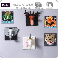 Daia Lukisan Diamond Gambar Naga Unicorn Gajah Rusa Harimau Untuk
