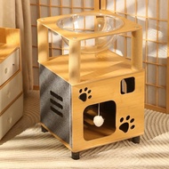 【M-Ting】 บ้านแมวไม้ คอนโดแมว หลุมอวกาศแมว หรูหรา แข็งแรง 1ชั้น 2ชั้น 2in1