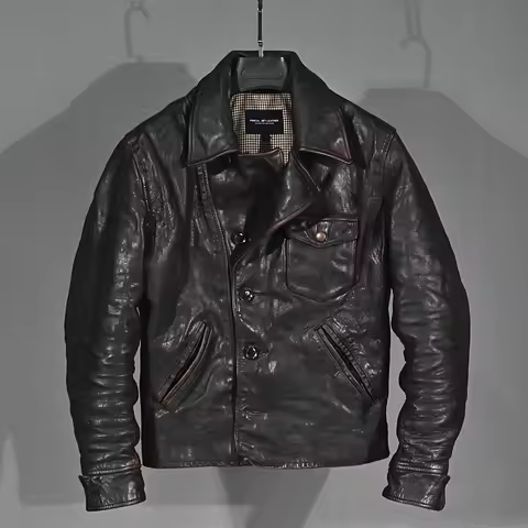 YR!Wholesales.2023 vintage tea core batik horsehide jacket,US rider style leather clothes,Man cool s