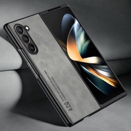 Luxury Sheepskin Leather Case Compatible For Samsung Galaxy Z Fold5 Galaxy Z Fold6 Soft Shockproof B