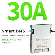 JBD Bms อัจฉริยะ Lifepo4 Li-ion BMS 4S แบตเตอรี่ลิเธียมสมดุล20A 30A 35A พอร์ตเดียวกันเซ็นเซอร์วัดอุณ