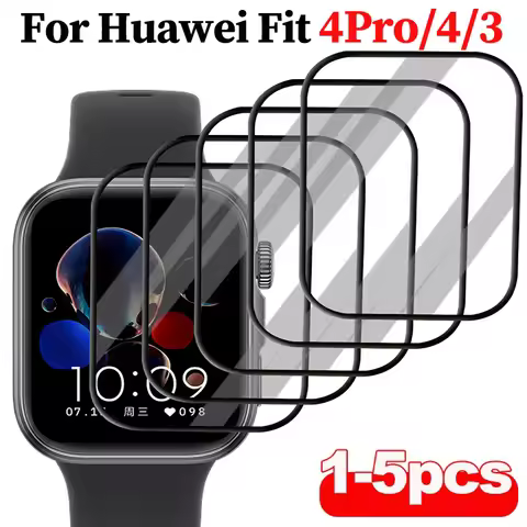 1-5Pcs 9D Curved Film For Huawei Watch fit 4 SmartWatch Screen Protector Not Glass Huawey Watch Fit 